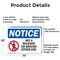 Signmission Not A Walkway Go Around Either End, 14 in W x Rectangle, Aluminum OS-2PACK-NS-A-1014-L-15130 - alternate 2